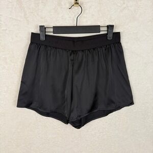 Juicy Couture Rhinestone Sleepwear Shorts Black Lounge Activewear Womens S Y2K